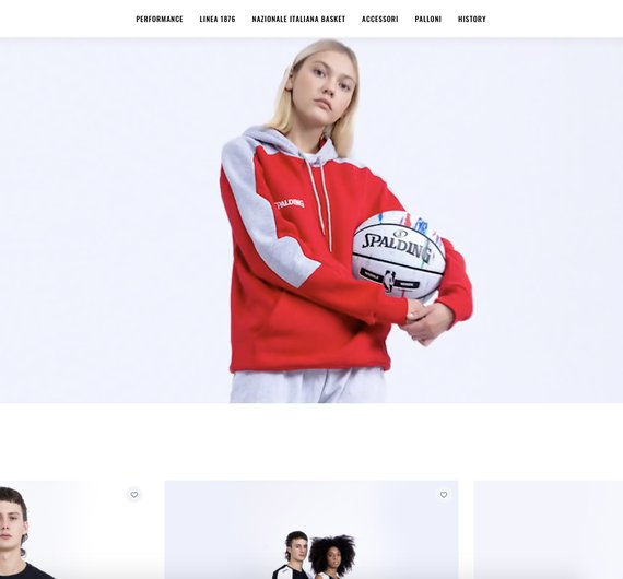 Sviluppo sito eCommerce per Spalding 1876