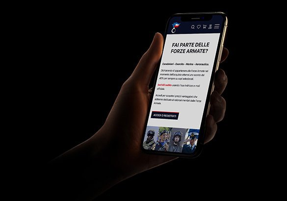 eCommerce responsive per Carabinieristore.it