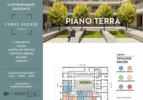 Menu del sito web di Corte Alfieri