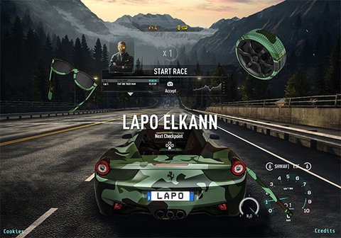 Lapo Elkann website: Graphic identity dettaglio